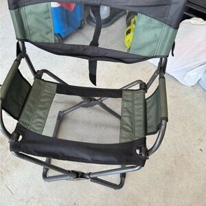 Green and Black Folding Chair
